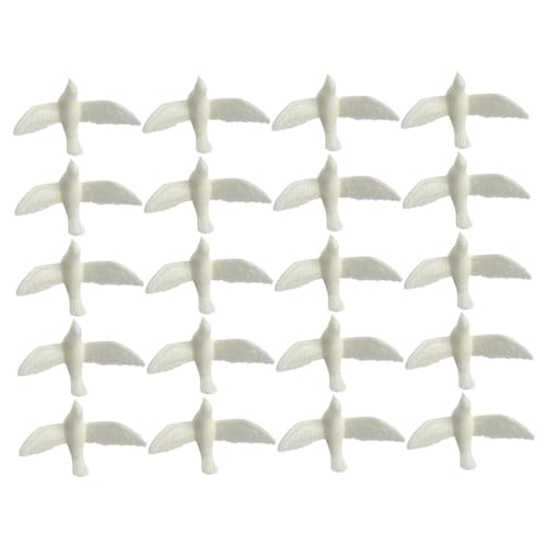 PERSELOSO 20 Stück Mikro-Landschaftsverzierung Figur Taube Miniaturen Kleinkinder winzig Dollhouse Accessories Puppenhauszubehör Mikro-Vögel- Vögel für Puppenhaus Harz Weiß PERSELOSO 20 Stück Mikro-Landschaftsverzierung Figur Taube Miniaturen Kleinkinder winzig Dollhouse Accessories Puppenhauszubehör Mikro-Vögel- Vögel für Puppenhaus Harz Weiß von PERSELOSO