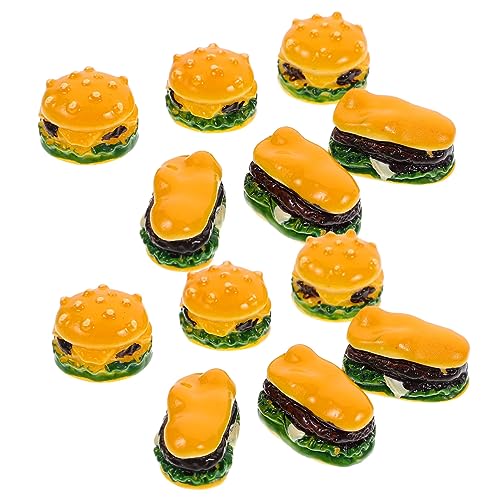 PERSELOSO 20 Stück Mini-Hamburger-Spielzeugzubehör Miniaturburger Burger-Requisiten küchendekoration Miniature Food Burger-Imitation Mini-Hamburger-Ornamente Miniatur-Burger- Plastik von PERSELOSO