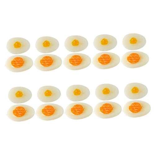 PERSELOSO 20 Stücke Miniatur Eier Spielzeug Handwerk Für Kinder Spielzeug Küche Decor Miniaturen von PERSELOSO