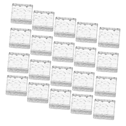 PERSELOSO 20 Stück Miniatur Glasziegel Maßstab Realistische Klarglas Bausteine für DIY Miniaturbau Dollhouse Dekoration PERSELOSO 20 Stück Miniatur Glasziegel Maßstab Realistische Klarglas Bausteine für DIY Miniaturbau Dollhouse Dekoration von PERSELOSO