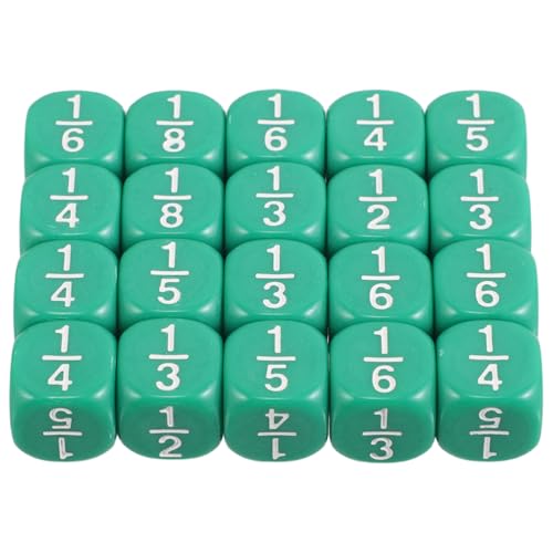 PERSELOSO 20 Stück Multi Seiten Bruchwürfel für Runde Ecken Mathe Unterrichtsaktivitäten Lernspielzeug für Zuhause und Interaktive Spiele Langlebig PERSELOSO 20 Stück Multi Seiten Bruchwürfel für Runde Ecken Mathe Unterrichtsaktivitäten Lernspielzeug für Zuhause und Interaktive Spiele Langlebig von PERSELOSO
