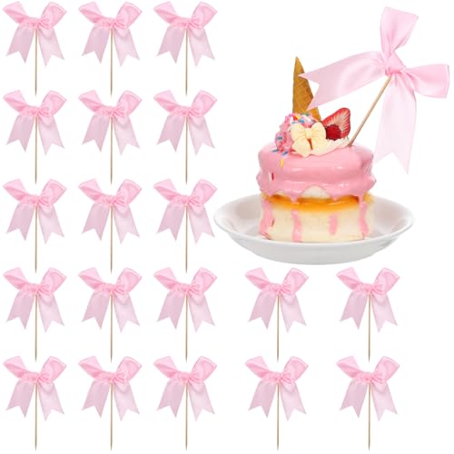 PERSELOSO 20 Stück Schleifen Torten Deko Süße Bogen Kuchen Aufleger für Hochzeiten Geburtstagsfeiern und Desserts Robuste Polyester Ribbon Picks für Festliche Anlässe PERSELOSO 20 Stück Schleifen Torten Deko Süße Bogen Kuchen Aufleger für Hochzeiten Geburtstagsfeiern und Desserts Robuste Polyester Ribbon Picks für Festliche Anlässe von PERSELOSO
