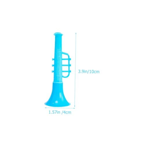 PERSELOSO 20 Stück Teiliges Kunststoff Mini Trompeten Spielzeugset für Sichere Langlebige Mini Trumpets Bunte Kinderblasinstrumente zur Musikalischen Zufällige Farbe Zufällige Farbe von PERSELOSO