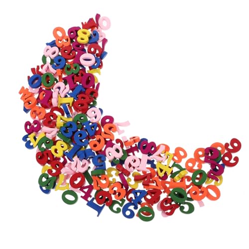 PERSELOSO 200 Stück DIY Handgemachte Buchstaben Tischnummern Hochzeit Nummernaufkleber Hausnummern Kleben Hochzeitstischdekoration Zahlen Würfel Tischständer Zum Ausstellen Hölzern von PERSELOSO