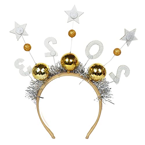 PERSELOSO Neujahrsparty- 2023 Neujahrs-stirnband Haarband Einzigartiges Party-stirnband Für Frauen Foto-requisite von PERSELOSO