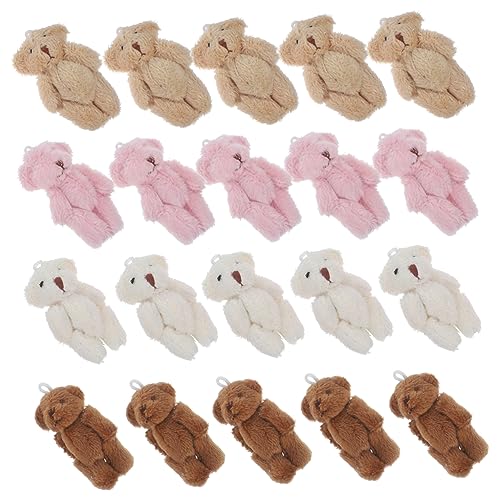 PERSELOSO 20Stücke Mini Plüschbär Anhänger Farbenfrohe Stofftiere für DIY Handwerk und Dekoration für Hochzeiten Geburtstagsfeiern Karnevalsfeiern Mitgebsel PERSELOSO 20Stücke Mini Plüschbär Anhänger Farbenfrohe Stofftiere für DIY Handwerk und Dekoration für Hochzeiten Geburtstagsfeiern Karnevalsfeiern Mitgebsel von PERSELOSO