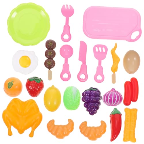 PERSELOSO 23 Stück Simuliertes Obst Und Gemüse Essen Obstspielzeug Für Kinderspielzeug Küchenspielzeug Gemüsespielzeug Für Die Küche Spielküchenzubehör Bildungsbedarf Abs PERSELOSO 23 Stück Simuliertes Obst Und Gemüse Essen Obstspielzeug Für Kinderspielzeug Küchenspielzeug Gemüsespielzeug Für Die Küche Spielküchenzubehör Bildungsbedarf Abs von PERSELOSO