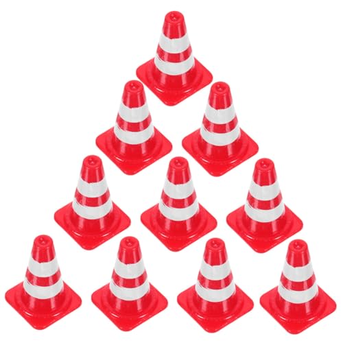 PERSELOSO Spielzeug-straßenkegel 24 Stück Mini-verkehrskegel Spielzeug Sandtisch-zubehör Lernspielzeug von PERSELOSO