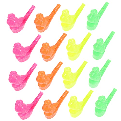 PERSELOSO Vogelpfeife Kinderspielzeug 24 Stück Kreative Musikinstrumente Kinderpfeifen Aus Kunststoff Partyspielzeug Sichere Geschmacksneutrale Materialien Zufällige Farbe von PERSELOSO