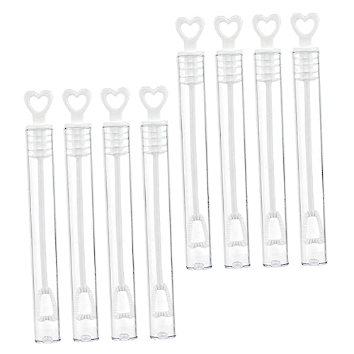 PERSELOSO 24Stücke Mini Blasenstäbe Leere Plastikblasenstäbe Herzform für Hochzeiten Partys und Outdoor Aktivitäten Leicht und Langlebig für Goody Bags von PERSELOSO