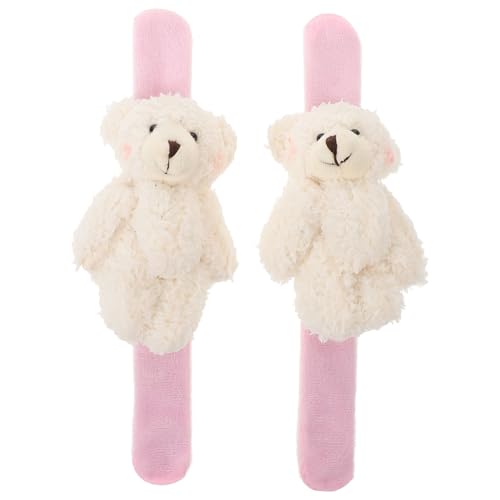 PERSELOSO 2Stücke Entzückende Plüschbären Slap Armbänder Tierische Party Gefälligkeiten für Geburtstagsfeiern Halloween und Themenpartys PERSELOSO 2Stücke Entzückende Plüschbären Slap Armbänder Tierische Party Gefälligkeiten für Geburtstagsfeiern Halloween und Themenpartys von PERSELOSO
