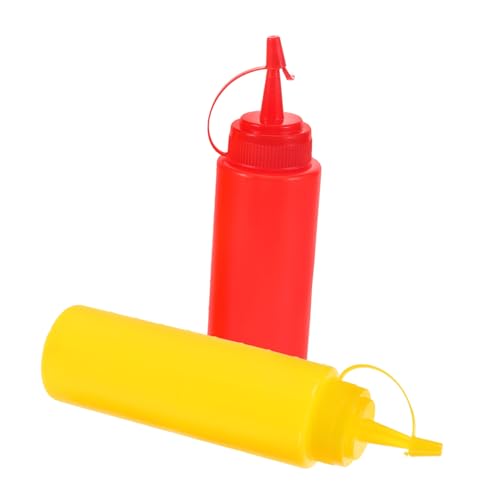 PERSELOSO 2Stücke Gefälschte Ketchup und Quetschflaschen Witzige Streich Requisite für Partys Realistische Gewürzflaschen für Familie und Freunde Kreative Neuheit Spaß Gadget von PERSELOSO