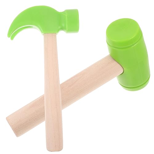 PERSELOSO 2stücke Teiliges Kinderhammer Spielzeugset Grüner Holzhammer Und Kleiner Spielhammer Für Fantasievolles Spiel Fördert Geschicklichkeit Und Hand-Augen-koordination Für Jungen PERSELOSO 2stücke Teiliges Kinderhammer Spielzeugset Grüner Holzhammer Und Kleiner Spielhammer Für Fantasievolles Spiel Fördert Geschicklichkeit Und Hand-Augen-koordination Für Jungen von PERSELOSO