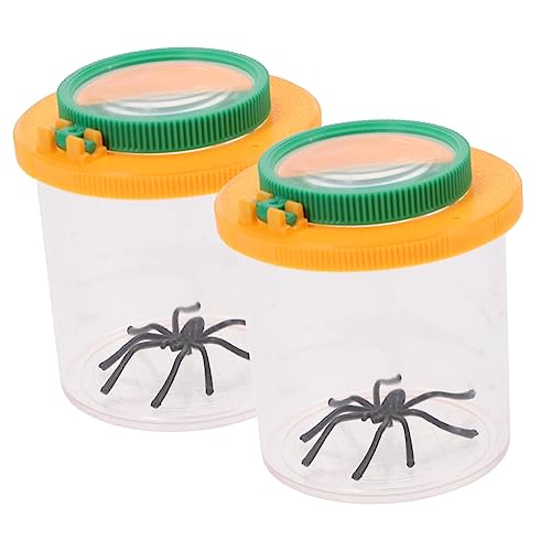 PERSELOSO 2Stücke Insektenbeobachtungsbox mit Vergrößerungsglas für Transparenter Insektenbehälter zum Lernen für Jungen und Outdoor PERSELOSO 2Stücke Insektenbeobachtungsbox mit Vergrößerungsglas für Transparenter Insektenbehälter zum Lernen für Jungen und Outdoor von PERSELOSO