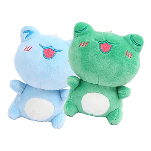 PERSELOSO 2Stücke Plüsch Frosch Anhänger Schlüsselring Dekoration und Süßes Gefülltes Kuscheltier für Taschen und Schlüsselbeutel PERSELOSO 2Stücke Plüsch Frosch Anhänger Schlüsselring Dekoration und Süßes Gefülltes Kuscheltier für Taschen und Schlüsselbeutel von PERSELOSO