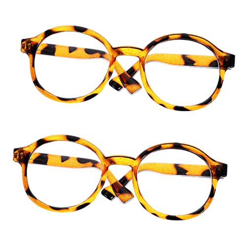 PERSELOSO 2Stücke Puppenbrille Transparente Brillen Requisiten für Kreative Spielzeuge für DIY Projekte zu Weihnachten von PERSELOSO