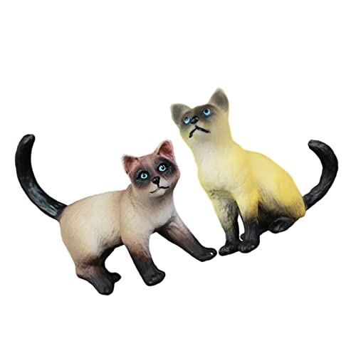 PERSELOSO 2Stücke Teiliges Gefälschte Katzenfiguren Entzückende Katzenornamente Realistische Dekoration für Kinderzimmer und Einzigartiges Bildungsspielzeug PERSELOSO 2Stücke Teiliges Gefälschte Katzenfiguren Entzückende Katzenornamente Realistische Dekoration für Kinderzimmer und Einzigartiges Bildungsspielzeug von PERSELOSO
