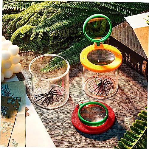 PERSELOSO 2Stücke Transparente Insektenbeobachtung mit Vergrößerungsglas Tragbarer Käfig für Schulprojekte und Naturerkundungen Lupenbehälter für Insekten und Kleine Objekte PERSELOSO 2Stücke Transparente Insektenbeobachtung mit Vergrößerungsglas Tragbarer Käfig für Schulprojekte und Naturerkundungen Lupenbehälter für Insekten und Kleine Objekte von PERSELOSO