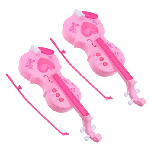 PERSELOSO 2Stücke Violine Musikinstrument für Anfänger Kreatives Musikspielzeug Musikalischen Fähigkeiten Sicheres Kunststoffdesign für PERSELOSO 2Stücke Violine Musikinstrument für Anfänger Kreatives Musikspielzeug Musikalischen Fähigkeiten Sicheres Kunststoffdesign für von PERSELOSO