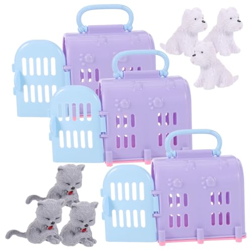 PERSELOSO 3 Sets Von Dekorativen Mini-Modellen Katze Figuren Für Handgemachte Miniatur Schmuck Zufällig von PERSELOSO
