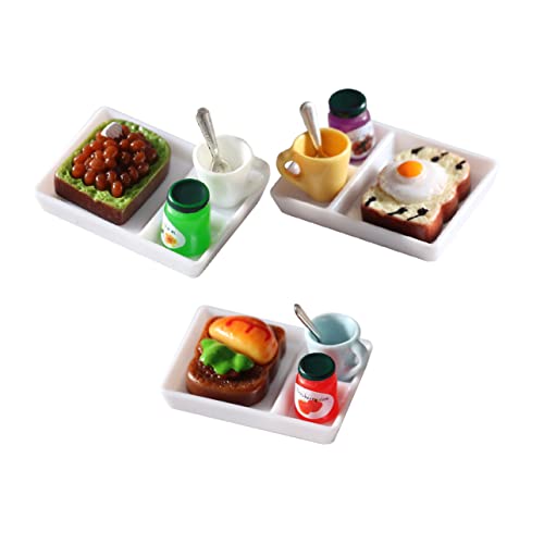 PERSELOSO 3 Sätze Puppenhaus-Toast für kinderspielzeug Toys Miniatur-Lebensmittelspielzeug für das Puppenhaus Essen Miniatur-Dessertmodell Spielzeugnahrung Harz PERSELOSO 3 Sätze Puppenhaus-Toast für kinderspielzeug Toys Miniatur-Lebensmittelspielzeug für das Puppenhaus Essen Miniatur-Dessertmodell Spielzeugnahrung Harz von PERSELOSO