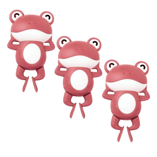 PERSELOSO 3 Stück Frosch Teiliges Aufziehspielzeug für Junge Mädchen Schwimmendes Badespielzeug für Fröhlichen Badespaß Sichere Kunststoffmaterialien für Kleinkinder und Kleine von PERSELOSO