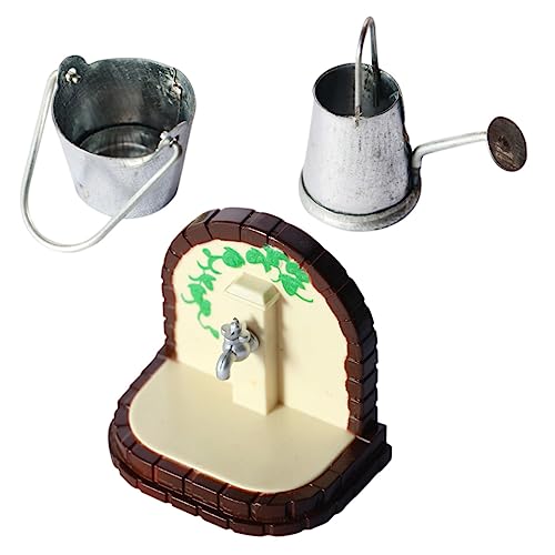 PERSELOSO 3 Stück Mini-Eimer-Streusel Miniaturen Land Tür Wasserhähne Anlage Cute Decor wohnungseinrichtung Adorable Decor Modell Gießkanne Mini- -Wasserhahn-Ornament Rostfreier Stahl PERSELOSO 3 Stück Mini-Eimer-Streusel Miniaturen Land Tür Wasserhähne Anlage Cute Decor wohnungseinrichtung Adorable Decor Modell Gießkanne Mini- -Wasserhahn-Ornament Rostfreier Stahl von PERSELOSO