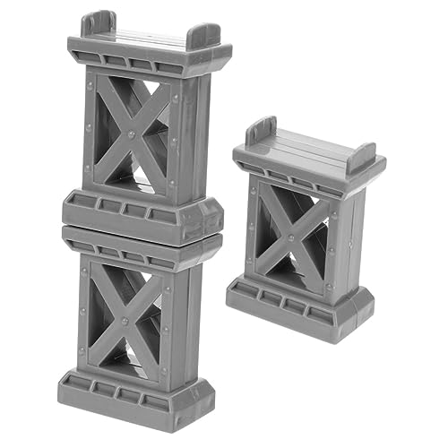PERSELOSO 3 Stück Simulation Brückenpfeiler Modell für Eisenbahnspielzeug Graue Brücke Stütze für Kreative Spiele im Garten Spielzimmer oder Wohnzimmer PERSELOSO 3 Stück Simulation Brückenpfeiler Modell für Eisenbahnspielzeug Graue Brücke Stütze für Kreative Spiele im Garten Spielzimmer oder Wohnzimmer von PERSELOSO