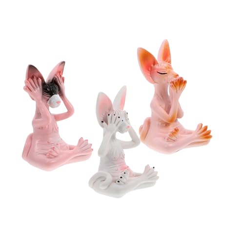PERSELOSO 3 Teiliges Katzen Heimdekoration Katzen Schreibtischstatue Yoga Figur Katzendekor Für Katzenliebhaber Yoga Katzenstatue Süße Fitness Katzenskulptur Meditations PERSELOSO 3 Teiliges Katzen Heimdekoration Katzen Schreibtischstatue Yoga Figur Katzendekor Für Katzenliebhaber Yoga Katzenstatue Süße Fitness Katzenskulptur Meditations von PERSELOSO