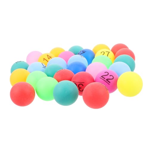 PERSELOSO 30 Stück Lotteriebälle Partyspielzeug Tombola Bunte Partygeschenk Tombolabälle Zahlen Preisbälle Bingo Spielbälle Bingobälle Ersatz Plastikbälle Für Spiele Bunte Pongbälle Pp PERSELOSO 30 Stück Lotteriebälle Partyspielzeug Tombola Bunte Partygeschenk Tombolabälle Zahlen Preisbälle Bingo Spielbälle Bingobälle Ersatz Plastikbälle Für Spiele Bunte Pongbälle Pp von PERSELOSO