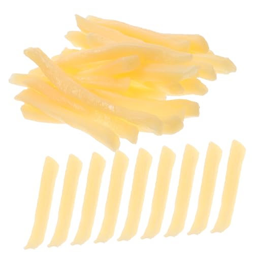 PERSELOSO 30 Stück Teiliges Realistischer Pommes Frites Modellspielzeug aus Dekoration für Partys und Fotografie für Küchenzubehör und Spielküchen von PERSELOSO