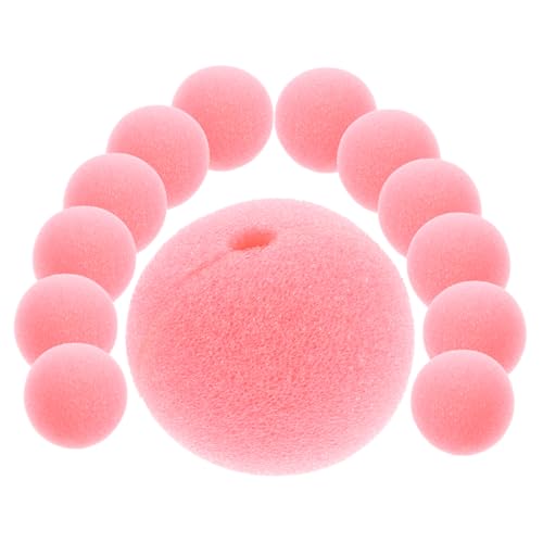 PERSELOSO 30Stücke Schaumzirkusnasen Rosa Clown Cosplay Zubehör Für Halloween Karneval Und Partys Lustige Anziehaccessoires Für Erwachsene von PERSELOSO
