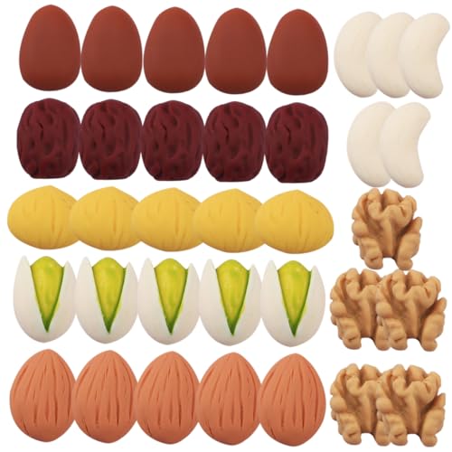 PERSELOSO 35 Teiliges Puppenhaus Set Zum Selbermachen Miniatur Gewächshaus Set Mini Kleiner Mini Lebensmittelladen Mini Dinge Mini Figuren Miniatur DIY Set DIY Miniatur von PERSELOSO