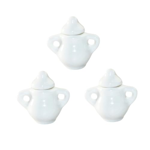 PERSELOSO 3Stücke Zuckertöpfe Weiße Tee Kugeln für Puppenhaus Dekoration für Kreative Mini Szenen Sicher und Langlebig PERSELOSO 3Stücke Zuckertöpfe Weiße Tee Kugeln für Puppenhaus Dekoration für Kreative Mini Szenen Sicher und Langlebig von PERSELOSO