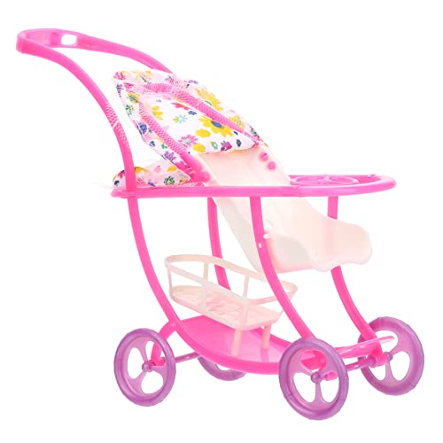 PERSELOSO 3st Kinderwagen Puppen Babypuppen Schminkpuppe Lauflernwagen Tun So, Als Würden Sie Puppenwagen Für Babys Puppenhauszubehör Rosa Plastik PERSELOSO 3st Kinderwagen Puppen Babypuppen Schminkpuppe Lauflernwagen Tun So, Als Würden Sie Puppenwagen Für Babys Puppenhauszubehör Rosa Plastik von PERSELOSO