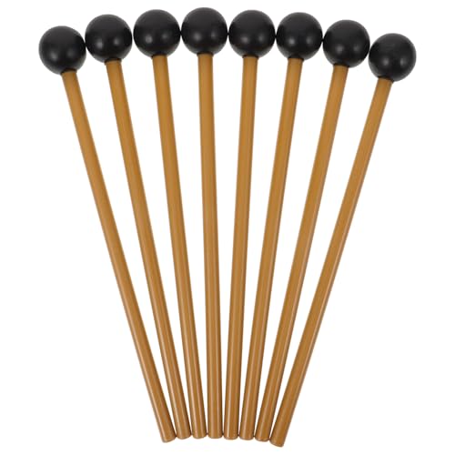 PERSELOSO 4 Paare Tongue Drum Mallets aus Robustem Kunststoff und Gummi Wiederverwendbare Percussion Schlägel Bequem zu Halten für Anfänger und Profis Langlebig und Bruchsicher für Marimba von PERSELOSO