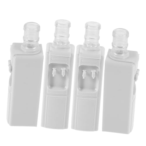 PERSELOSO 4 Stück 1:25 Kunststoff Mini Trinkbrunnen Spielzeug Miniatur Wasserspender Puppenhaus Zubehör Kinder Niedlicher Kleiner Schlafzimmer Tischplatte Wasserspender Für Kinderzimmer von PERSELOSO