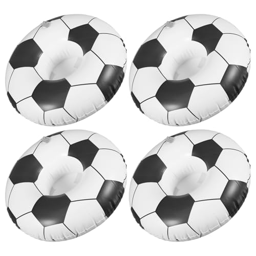 PERSELOSO 4 Stück Aufblasbarer Fußball Getränkehalter Set PVC für Strandfeiern Kreative Kinderspielzeuge Leicht Tragbar und Einzigartiges Design für Wiederverwendbar PERSELOSO 4 Stück Aufblasbarer Fußball Getränkehalter Set PVC für Strandfeiern Kreative Kinderspielzeuge Leicht Tragbar und Einzigartiges Design für Wiederverwendbar von PERSELOSO