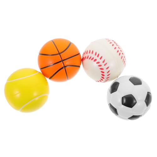 PERSELOSO 4 Stück Badespielzeug Teiliges Weicher Sportbälle für Lustige Badewannenspielzeuge für Kleinkinder Sicher und Leicht zu Reinigen für von PERSELOSO