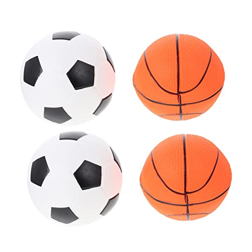 PERSELOSO 4 Stück Fußball-Basketball- -fußball Entspannendes Aufblasbare Bälle Mit Aufblasbaren Bällen Simulation Fußball Innenspielzeug Simulationsbälle PVC von PERSELOSO