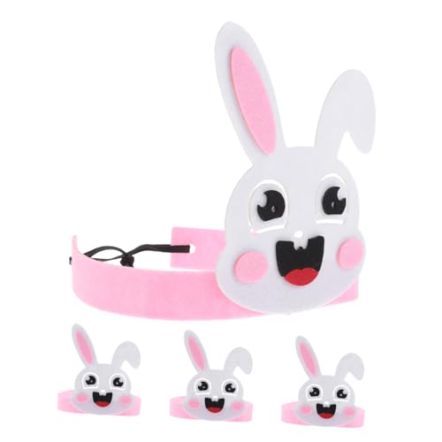 PERSELOSO 4 Stück Hasen Kopfschmuck Frühling Osterhase Haarschmuck DIY Kit Cartoon Hase Stirnband Osterhasen Stirnband Tierstirnband Kostüm Tierstirnbänder Vliesstoff PERSELOSO 4 Stück Hasen Kopfschmuck Frühling Osterhase Haarschmuck DIY Kit Cartoon Hase Stirnband Osterhasen Stirnband Tierstirnband Kostüm Tierstirnbänder Vliesstoff von PERSELOSO