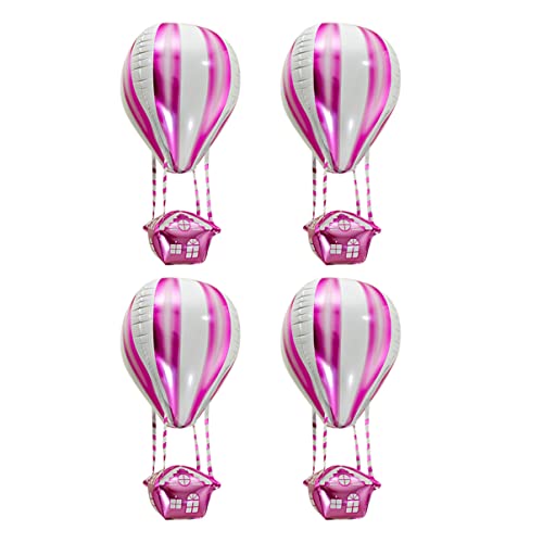 PERSELOSO 4 Stück Heißluftballon Dekoration Pastell Heißluftballon Ballons Heißluftballon Folienballon Folienballons Zum Kindergeburtstag Erste Hochzeit Ö Rosa Aluminiumfolie PERSELOSO 4 Stück Heißluftballon Dekoration Pastell Heißluftballon Ballons Heißluftballon Folienballon Folienballons Zum Kindergeburtstag Erste Hochzeit Ö Rosa Aluminiumfolie von PERSELOSO