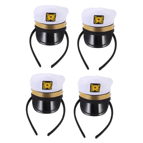PERSELOSO 4 Stück Matrosenhut Haarreifen Einzigartige Haaraccessoires für Cosplay Partys und Festliche Anlässe Leicht und Farbenfroh von PERSELOSO