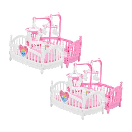 PERSELOSO Puppenhaus Mini Krippe Requisite 4pcs Miniatur Krippe Bett Miniatur Möbel Modelle Miniatur Puppenhaus Mini Ornament Miniaturen PERSELOSO Puppenhaus Mini Krippe Requisite 4pcs Miniatur Krippe Bett Miniatur Möbel Modelle Miniatur Puppenhaus Mini Ornament Miniaturen von PERSELOSO