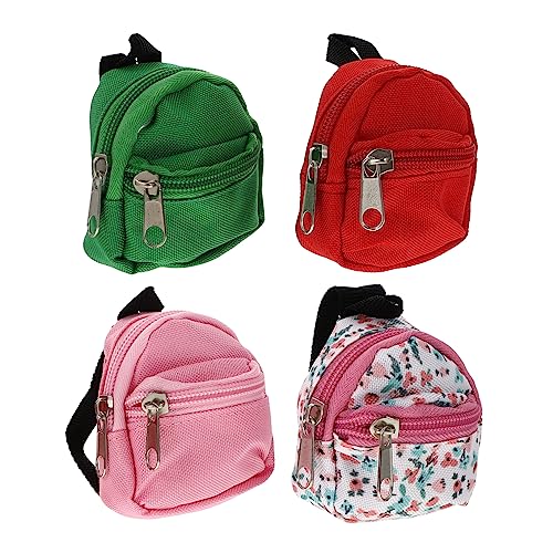 PERSELOSO Praktisches Mini-puppentaschen-Set 4-teilig Bezaubernde Rucksäcke Mit Reißverschluss Für Kreative Bastelprojekte Von Jungen Und Mädchen von PERSELOSO