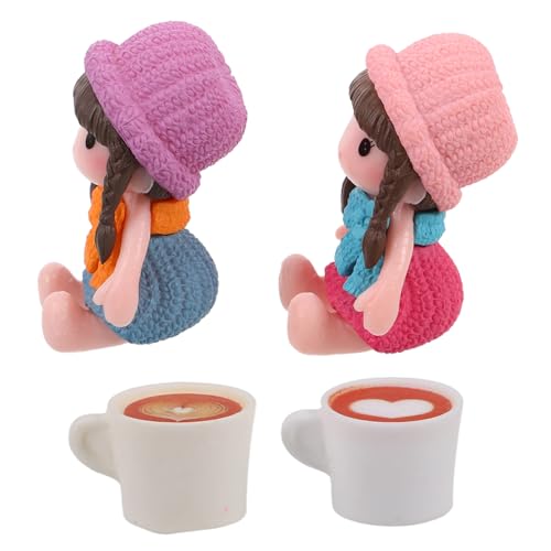 PERSELOSO 4 Stück Miniatur Kaffee Tassen Set für Puppenhaus Teiliges Modell Realistische Spielzeugaccessoires für Mini Küchen und Kaffeestuben für Sammler und Dekoration PERSELOSO 4 Stück Miniatur Kaffee Tassen Set für Puppenhaus Teiliges Modell Realistische Spielzeugaccessoires für Mini Küchen und Kaffeestuben für Sammler und Dekoration von PERSELOSO