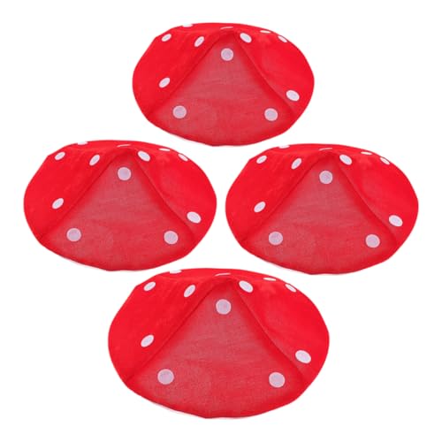 PERSELOSO 4 Stück Partyhut verkleiden Hüte Partyhüte für Kleinkinder Partyhüte für Pilzmütze Hüte für kleine Mädchen Pilzhut zubehör Pilz Hut Cosplay Stoff rot PERSELOSO 4 Stück Partyhut verkleiden Hüte Partyhüte für Kleinkinder Partyhüte für Pilzmütze Hüte für kleine Mädchen Pilzhut zubehör Pilz Hut Cosplay Stoff rot von PERSELOSO
