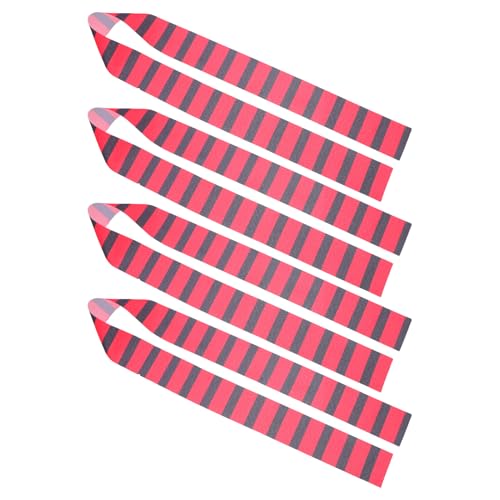 PERSELOSO 4 Stück Piraten Bandana für Teiliges Zubehör mit Rot Schwarzen Streifen für Kostümpartys Cosplay und Piraten Themenfeiern von PERSELOSO