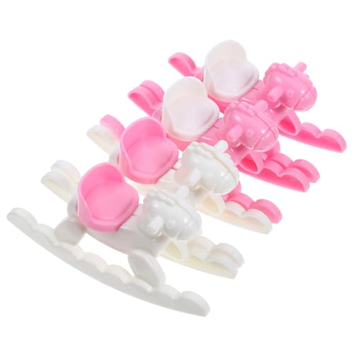 PERSELOSO 4 Stück Puppenhaus-Trojaner schrullig Figur holzspielzeug schaukelpferd deko Schaukelpferd Modell Mini Schaukelpferd Miniatur-Schaukelstuhl für Puppen Abs Weiß PERSELOSO 4 Stück Puppenhaus-Trojaner schrullig Figur holzspielzeug schaukelpferd deko Schaukelpferd Modell Mini Schaukelpferd Miniatur-Schaukelstuhl für Puppen Abs Weiß von PERSELOSO