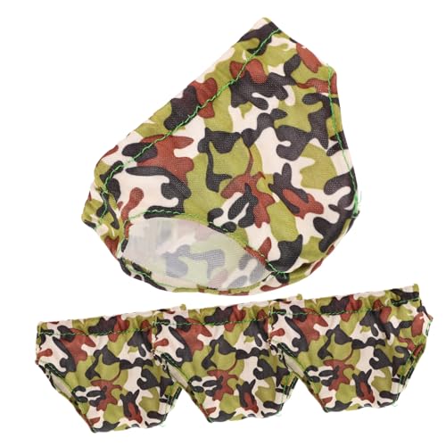 PERSELOSO 4 Stück Teiliges Puppen Unterwäsche Elastischem Klassische Doll Underpants Waschbar und Wiederverwendbar Zubehör für Spielpuppen Passend für Verschiedene Puppenmodelle von PERSELOSO